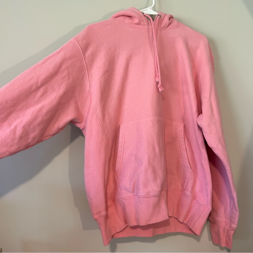 pink champion hoodie - medium NWOT